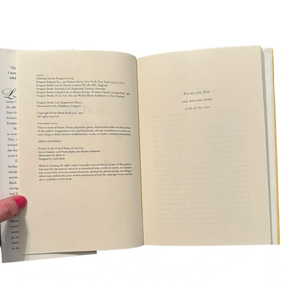 (Book) “The Secret Life Of Bees,” By Sue Monk Kidd.